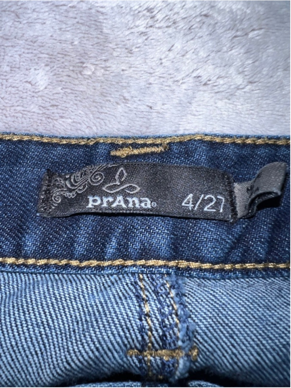 Women's prAna Blue Straight Leg Jeans Size 4 - Picture 4 of 7
